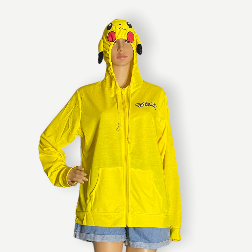 Pokemon Pikachu Boy's Lightweight Hoodie Size XL